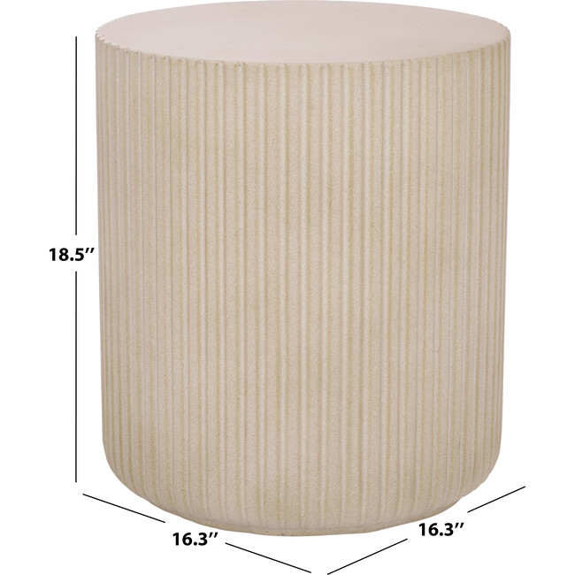 Napa Side Table, Beige - Accent Tables - 3