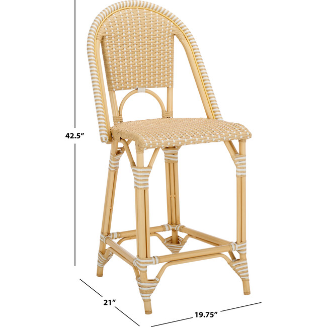 California Counter Stool, Brown - Accent Seating - 4
