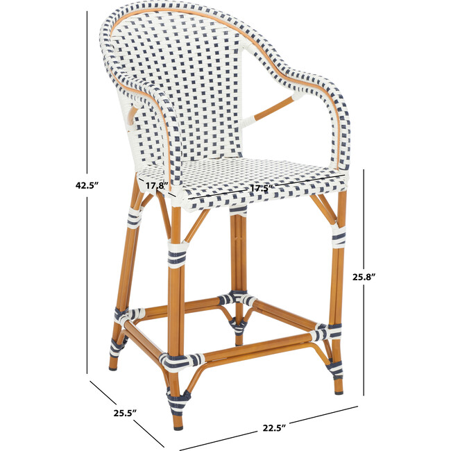 California Counter Stool W Arm, Multicolor - Accent Seating - 4