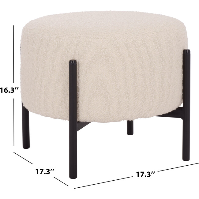 Crius Ottoman, Cream - Ottomans - 4