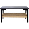 Dino 1 Shelf Coffee Table, Black - Accent Tables - 1 - thumbnail