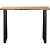 Adella Wood Console Table, Beige - Accent Tables - 1 - thumbnail