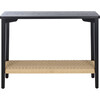 Chasu 1 Shelf Console Table, Black - Accent Tables - 1 - thumbnail