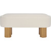 Posner Bench, Off White - Accent Seating - 1 - thumbnail