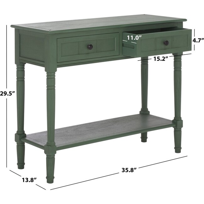 Samantha Console, Green - Accent Tables - 3