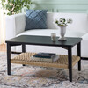 Dino 1 Shelf Coffee Table, Black - Accent Tables - 2