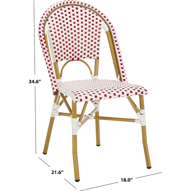 Salcha Side Chair, Red - Accent Seating - 4