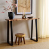 Adella Wood Console Table, Beige - Accent Tables - 2
