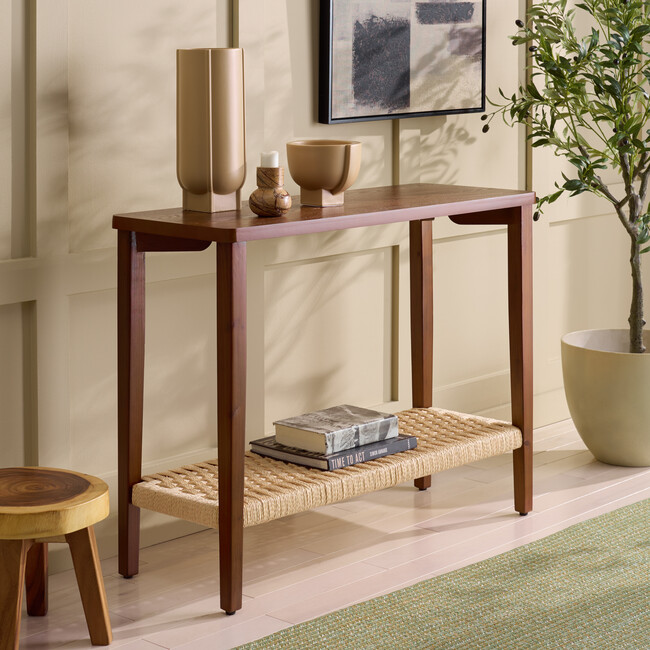 Chasu 1 Shelf Console Table, Brown - Accent Tables - 2