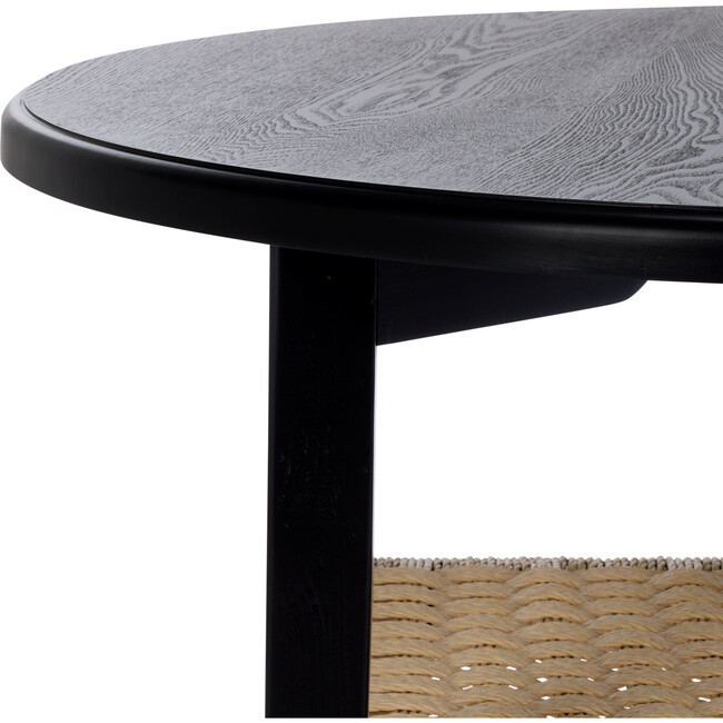 Nomand 1 Shelf Coffee Table, Black - Accent Tables - 3