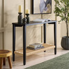 Chasu 1 Shelf Console Table, Black - Accent Tables - 2