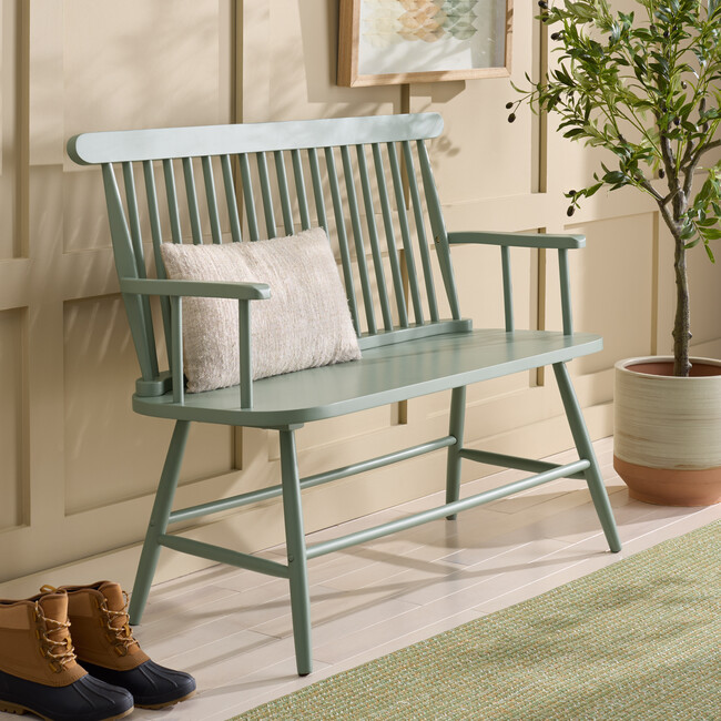 Eton Bench, Green - Accent Seating - 2