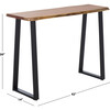 Adella Wood Console Table, Beige - Accent Tables - 4