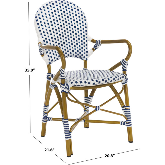 Hooper Arm Chair, Blue - Accent Seating - 4