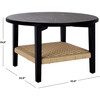 Nomand 1 Shelf Coffee Table, Black - Accent Tables - 4