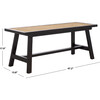 Henrik Cane Bench, Black - Accent Seating - 4