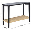 Chasu 1 Shelf Console Table, Black - Accent Tables - 4