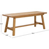 Henrik Cane Bench, Unfinished - Accent Seating - 4