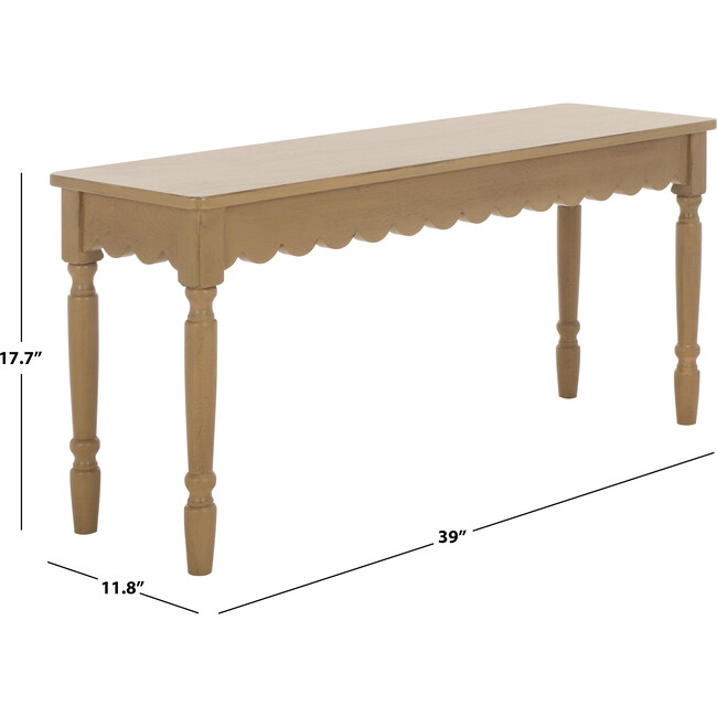 Haven Bench, Brown - Accent Seating - 4