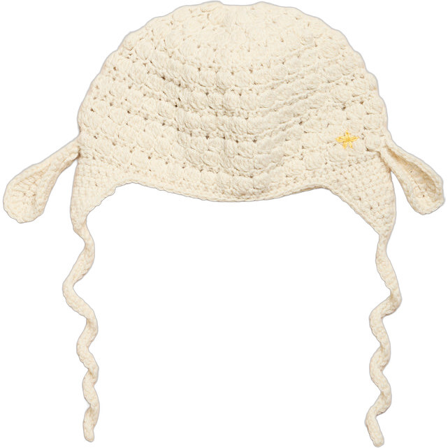 Newborn Cap and Booties Gift Set, Cream