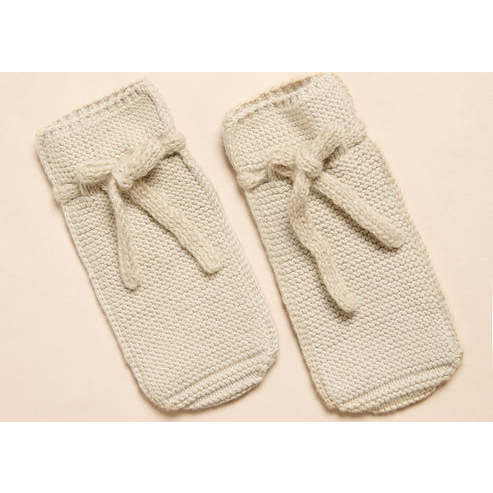 Infant Cap and Booties Gift Set, Grey/Oat - Mixed Gift Sets - 3