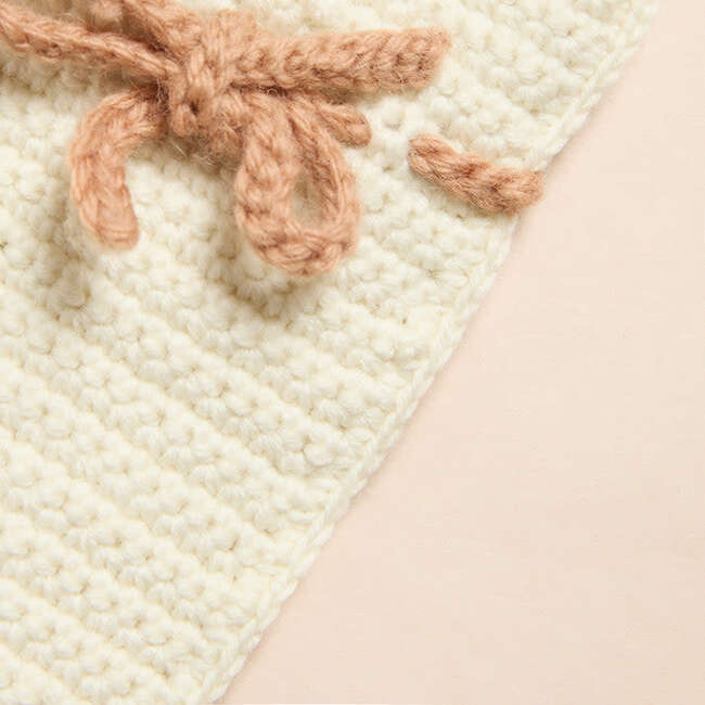 Newborn Cap and Booties Gift Set, Cream - Mixed Gift Sets - 5