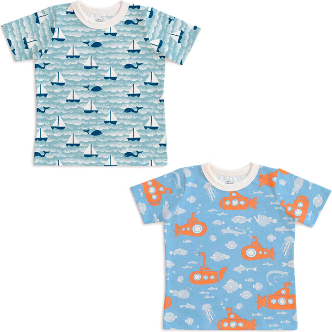 Short Sleeve Tee Set, Ocean