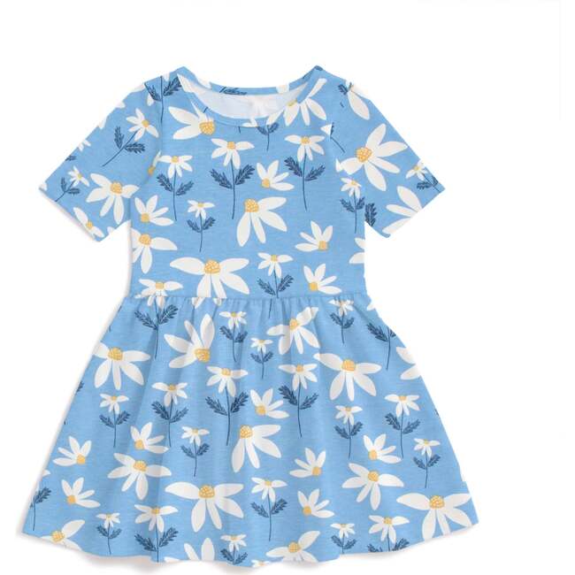 Alberta Dress, Daisies Blue