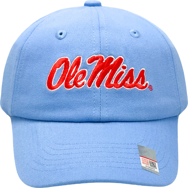 Officially Licensed Ole Miss Baseball Hat, Powder Blue