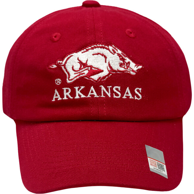 Officially Licensed Arkansas Razorbacks Baseball Hat, Red