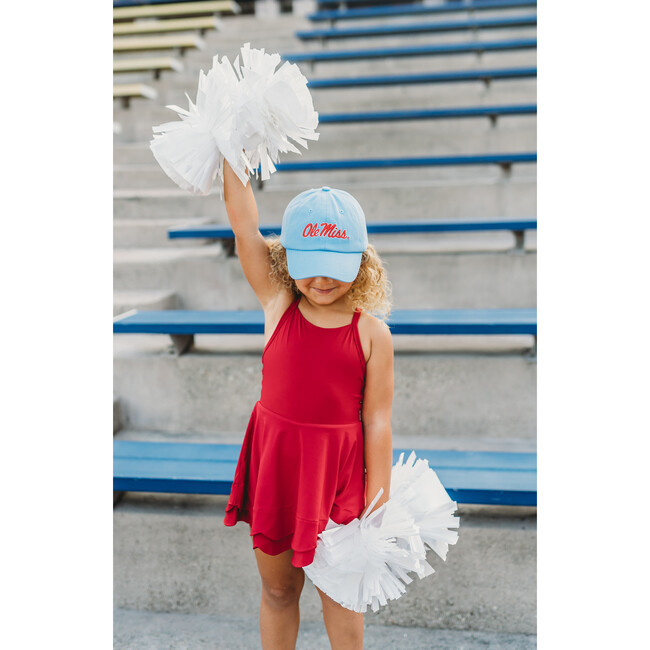 Officially Licensed Ole Miss Bow Baseball Hat, Powder Blue - Hats - 2