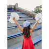 Officially Licensed Ole Miss Bow Baseball Hat, Powder Blue - Hats - 4
