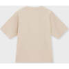 Relaxed Organic Cotton T-Shirt With SOW Embroidery, Stone - T-Shirts - 1 - thumbnail