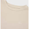 Relaxed Organic Cotton T-Shirt With SOW Embroidery, Stone - T-Shirts - 2