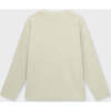 Relaxed Organic Cotton Long Sleeve T-Shirt, Stone - T-Shirts - 3