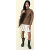 Relaxed Organic Cotton Fleece Sweatshirt, Sepia - Sweatshirts - 3