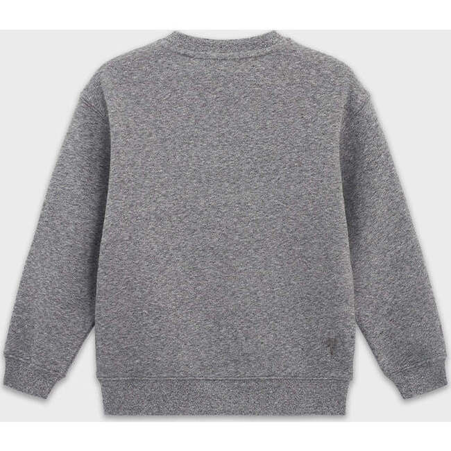 Relaxed Organic Cotton Fleece Sweatshirt, Heather Grey - Sweatshirts - 3