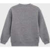 Relaxed Organic Cotton Fleece Sweatshirt, Heather Grey - Sweatshirts - 3