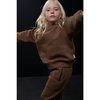 Relaxed Organic Cotton Fleece Sweatshirt, Sepia - Sweatshirts - 4