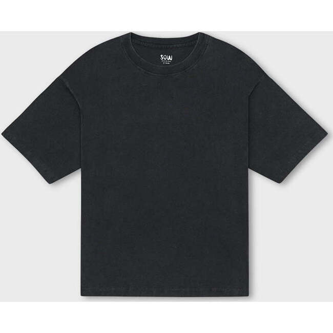 Relaxed Cotton T-Shirt, Washed Grey