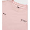 Relaxed Cotton T-Shirt With Print, Rose - T-Shirts - 2
