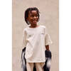 Relaxed Cotton T-Shirt With Print, Off White - T-Shirts - 2