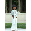Relaxed Cotton T-Shirt With Checker Print - T-Shirts - 2
