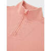 Relaxed Cotton Zip Collar Sweatshirt, Heavenly Pink - Sweatshirts - 5