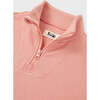 Relaxed Cotton Zip Collar Sweatshirt, Heavenly Pink - Sweatshirts - 7