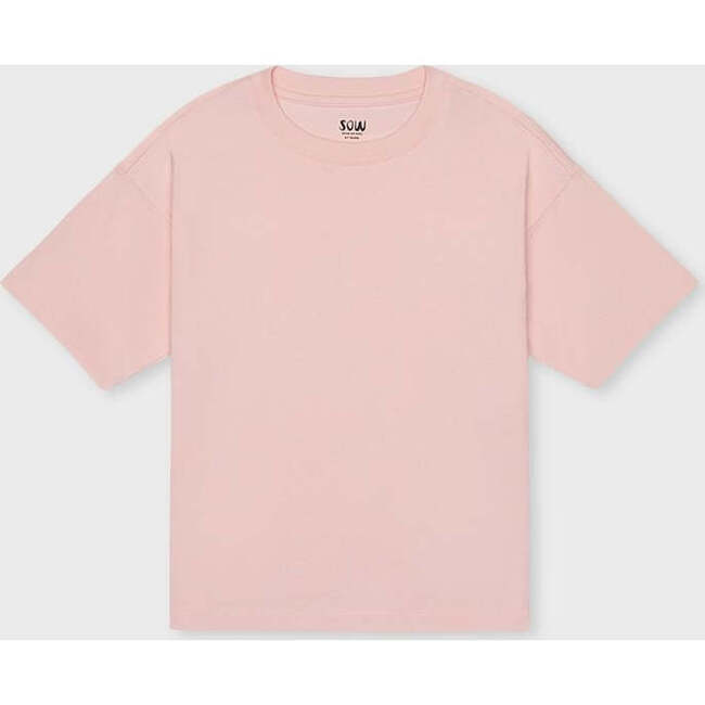 Relaxed Cotton T-Shirt, Rose