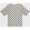 Relaxed Cotton T-Shirt With Checker Print - T-Shirts - 5