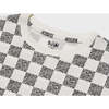 Relaxed Cotton T-Shirt With Checker Print - T-Shirts - 6