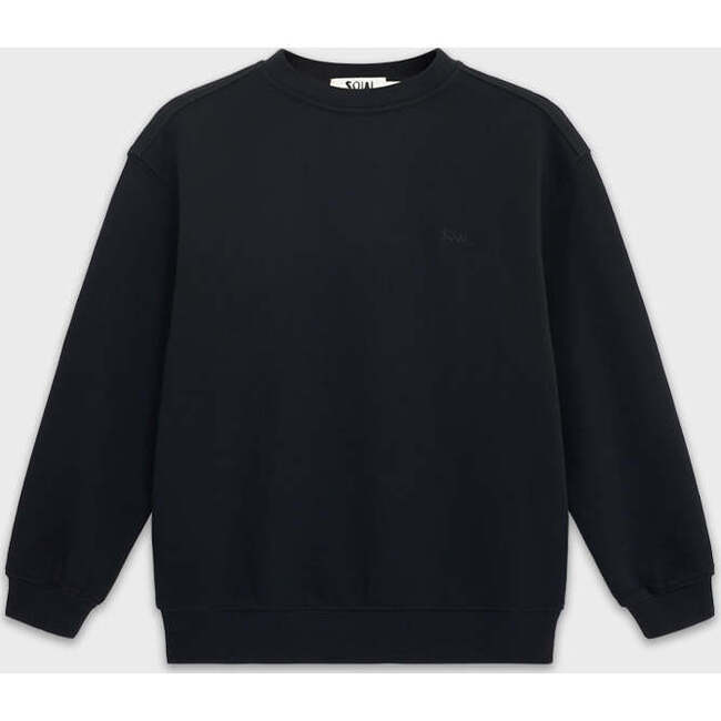 Relaxed Cotton Sweatshirt With Embroidery