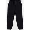 Relaxed Cotton Sweatpant, Black - Sweatpants - 1 - thumbnail